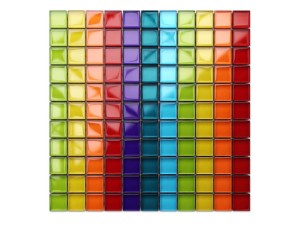 Mosaikglas Regenbogenfluss 30x30cm 6mm