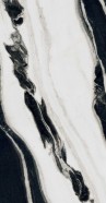 Płytki podłogowe marmur czarny biały Florim Floor Gres B&W_Marble Wave Gloss 766392 60x120 x10mm 94091
