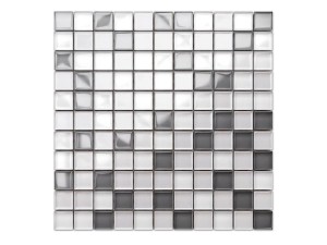 GRAUE PERLENGLAS-MOSAIC MIX 30X30CM