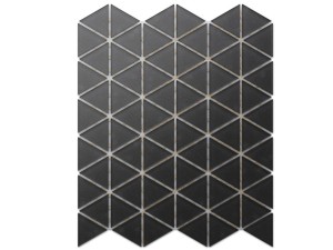 Mosaik GLASDECKE TRIANGLE SCHWARZ WEICH