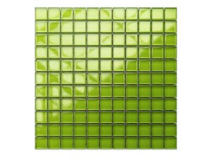 Grüne Glasmosaikfliesen 30x30cm 8mm