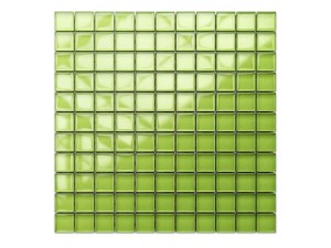 Grüne Glas-Mosaikfliesen Zefir 30x30cm 8mm