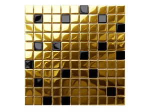 Goldene Mosaikfliesen Glamour 30x30cm 8mm
