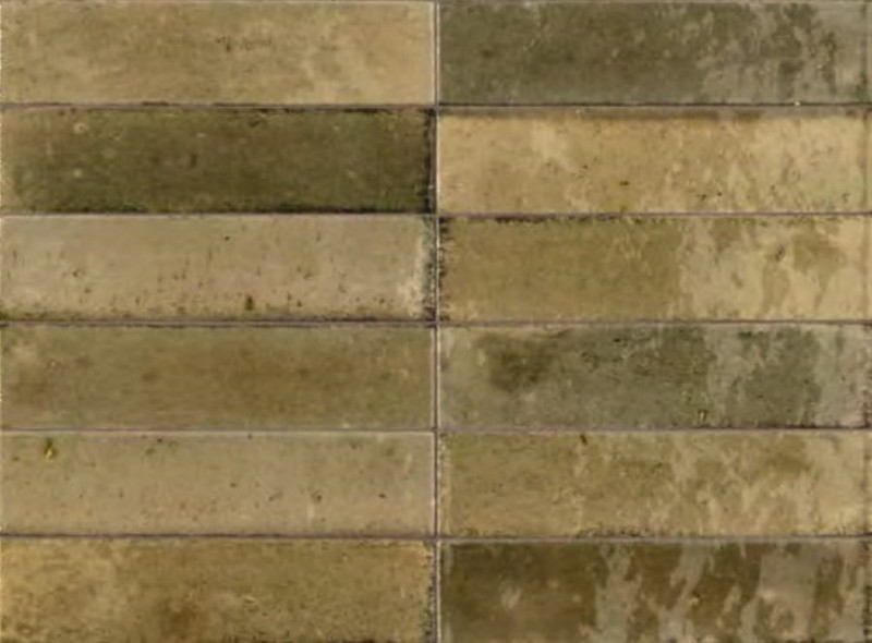 Płytki ciegiełki postarzane do łazienki brąz Marazzi Crogliolo Lume Musk M6RS 6x24 87264