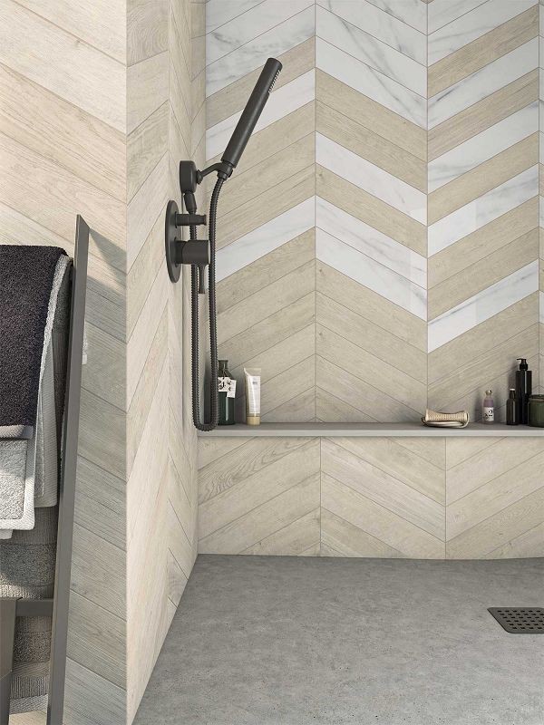 WOW Chevron B Calacatta 9,8x52,2 płytka gresowa 155668