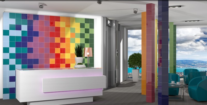 Płytki łazienkowe zielone Mainzu Chroma Blu Brillo 20x20 51519
