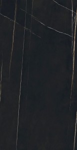 Florim Stones&More 2.0 Großformatplatte Stein Sahara Noir Glänzend 120x240x0,6 cm