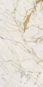 Maiora Marmor Effekt Calacatta Oro Glänzend 120x278x0,6 cm