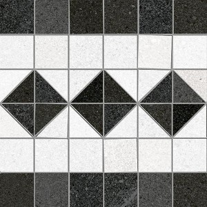 Vives Seine Iena-R 2 Grafito 20x20 Patchwork-Fliesen aus Gres
