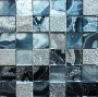 Mozaika turkusowa-butelkowa Dell Arte Agat Blue 4,8x4,8 30x30 48188