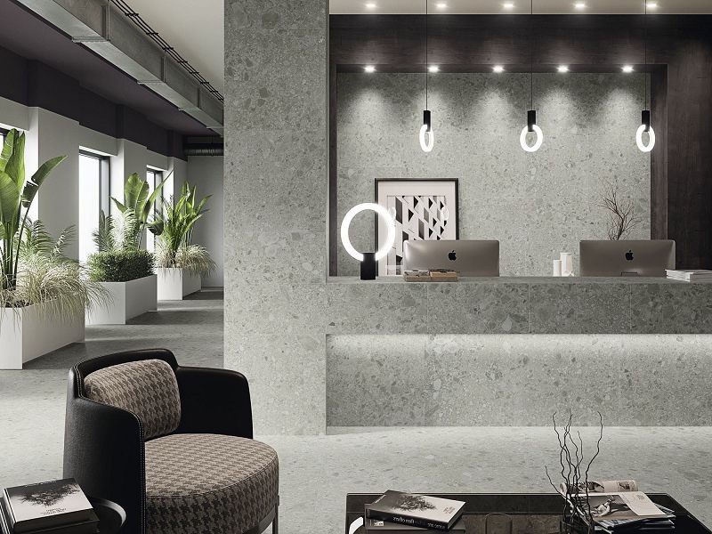 Baldocer Hannover Steel 80x80 płytki gresowe imitujące lastryko 116273