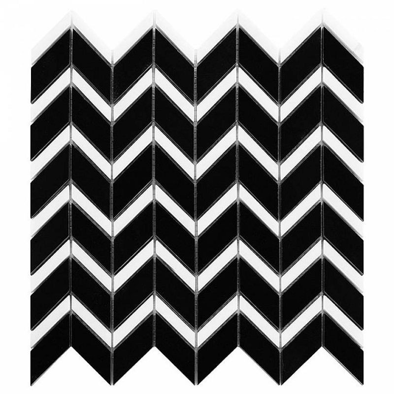 Dunin Pure Black Chevron Mix 31x30,5 103610