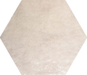 ZYX Amazonia Off White 32x36,8 hexagonale metallisierte Fliese
