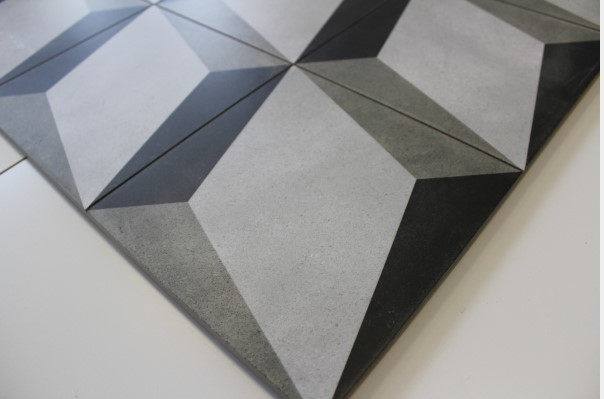 Płytki 3D romby szare Aparici Bondi_Blocks 59.2 × 59.2 52286