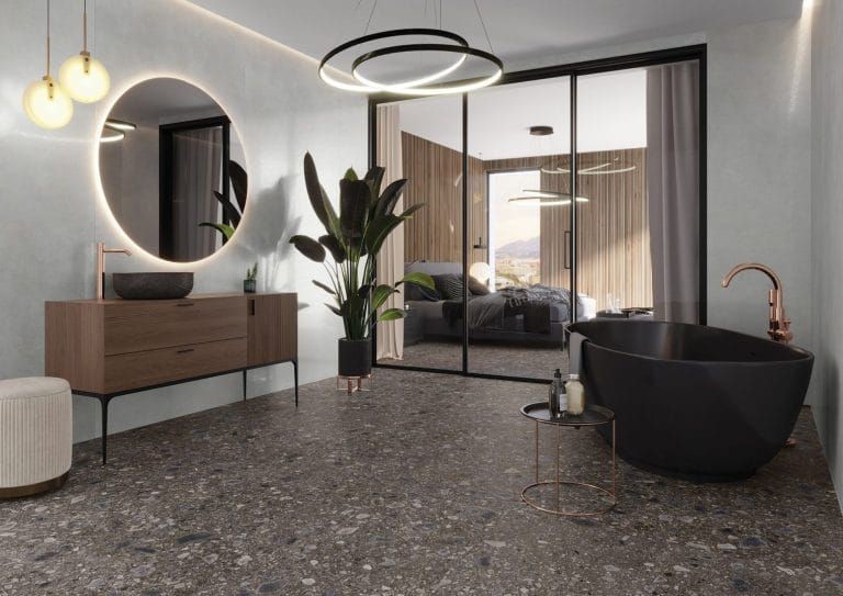 Cerrad Ceppo Nuovo Graphite Poler 59,7x119,7 płytki gresowe imitujące lastryko 120627
