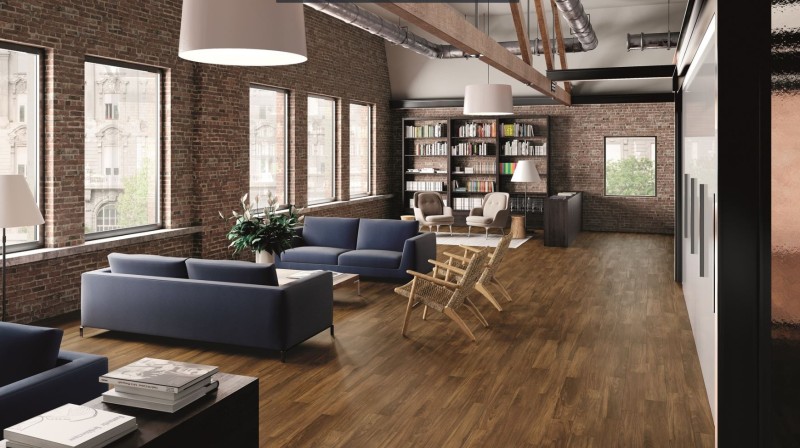 Gres francuska jodełka brąz drewno Emil Ceramika Sleek Mohogany Chevron Nat. 11x54 57720