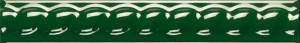 Grüne Wandsockel Mainzu Al-Andalus Aveiro Cordón Verde 3x20