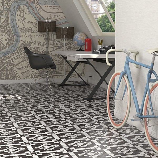 Vives Harrow Grafito 31,6x31,6 płytka podłogowa patchwork 153393