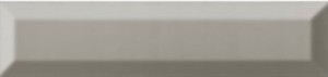 Mainzu Settecento Bissel Gris Brillo 7,5x30: Graue, glänzende, schmale, Fase-Fliese