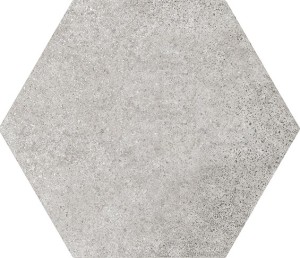 Gres Hexagonal Grau Beton Matt Equipe Hexatile Zementgrau 17,5x20