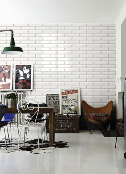 Cegiełki rustykalne białe długie wąskie Mainzu Settecento Rustic Blanco Mate 7,5X30 48502