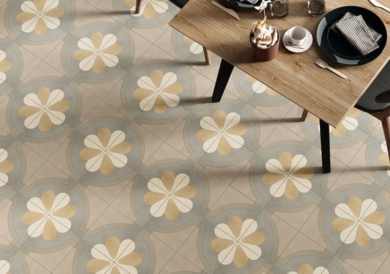 Płytki patchworkowe szary beż Fioranese Cementine Boho 2 20x20 bn 33323
