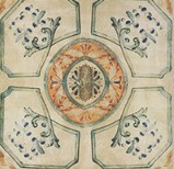 Mainzu Marenostrum Sellos 1800 Dekor 15x15: Grüne Musterfliesen