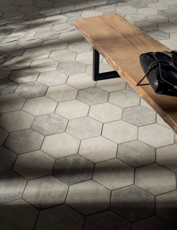 Marca Corona Bricklane White Esagona 25x21,6 0714 płytki heksagonalne 143030