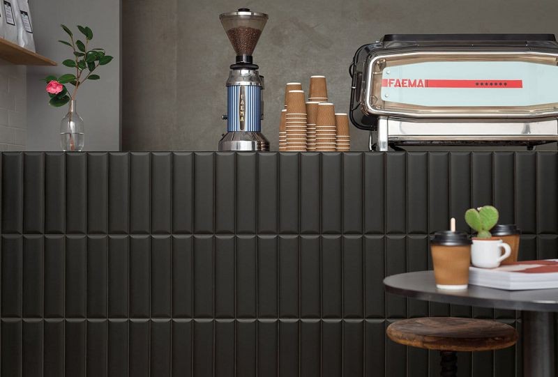 Marca Corona Regoli Nero 7,5x30 F690 płytki ścienne cegiełki 144013