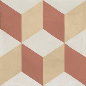 Marca Corona Terra Kunst Cubo Tramonto/Crema 20x20 I399 Patchwork Fliesen