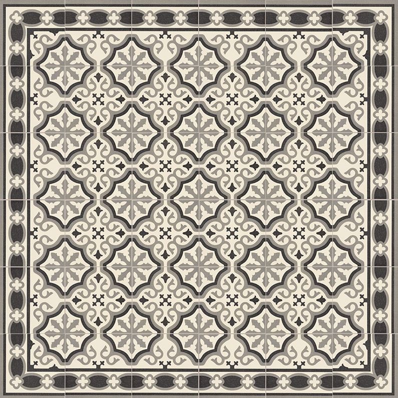 Płytka marokańska szara-grafitowa postarzana Mainzu Centro Florentine White 20x20 18525
