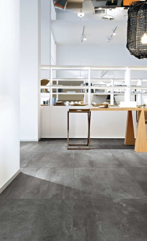 Płytki podłogowe beton przetarty szary Florim Floor Gres Rawtech Raw- Coal 80x80 94784