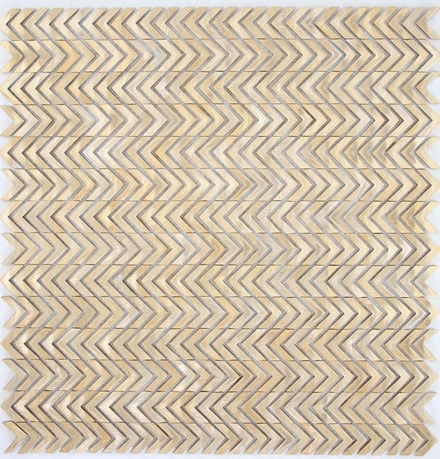 Mozaika Metalowa Szczotkowana Gravity Chevron 3D Złota 30x29,8 103534