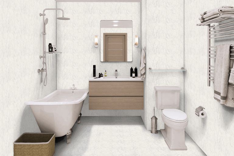 Gres imitujący marmur biało- szary Fioranese Marmorea Bianco Gioia połysk 30x60 70303