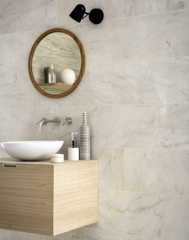 Płytki gresowe kremowe marmur Marazzi Allmarble Rafaello 60x120 16316