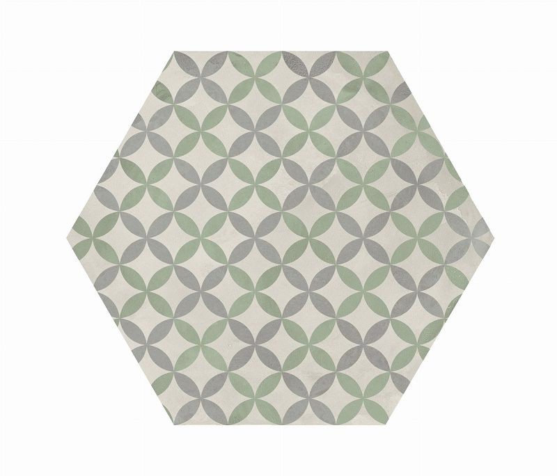 Marca Corona Terra Art Mix Sabbia/Menta Esagona 25x21,6 I422 płytki heksagonalne 144399