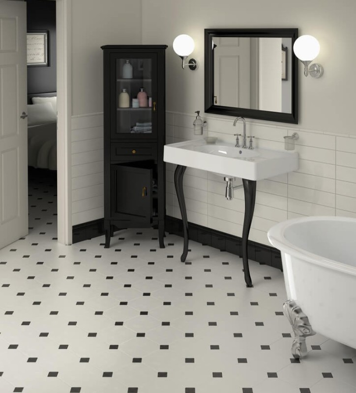 Płytki oktagonalne grafitowe matowe Equipe Octagon Negro Mate 20x20 21191