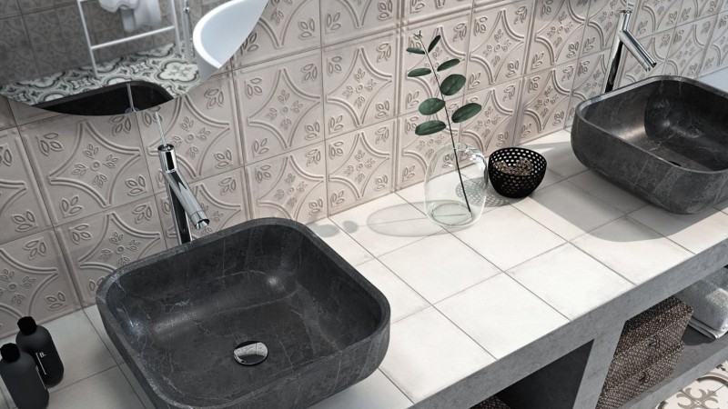 Płytki podłogowe białe Aparici Tango White Natural 59.2 × 59.2 52656