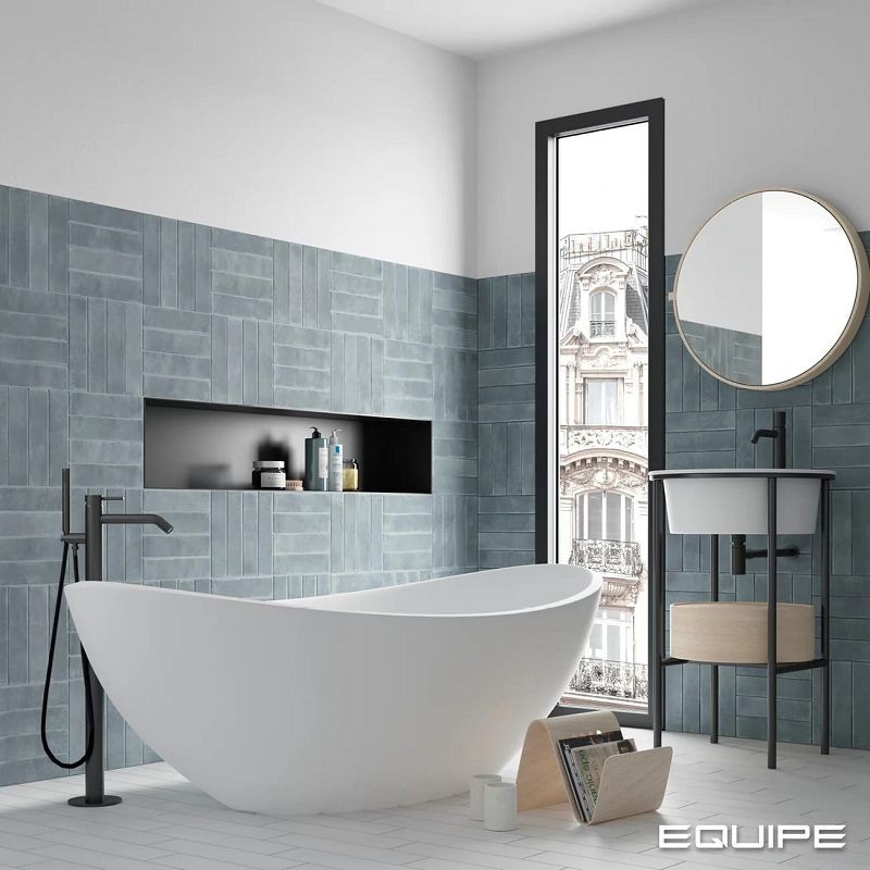 Equipe Argile Sky 6x24,6 płytki gresowe jodełka 126763