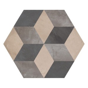 Marca Corona Terra Mix Esagona Version F 25x21,6 0602 hexagonale Fliesen