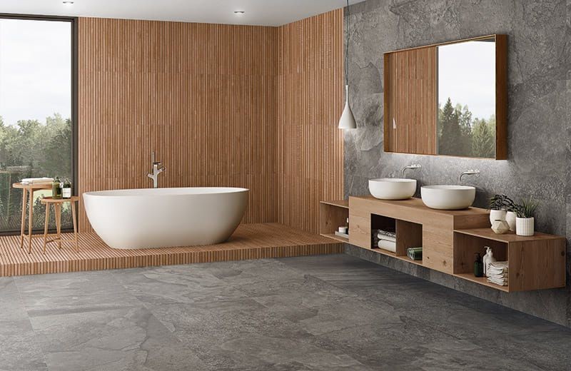 Ibero Artwood Ribbon Nut 60x120 płytki drewnopodobne imitujące lamele 133390