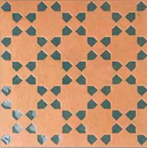 WOW Bejmat Dekor Tan Olive 15x15 dekorative Feinsteinzeugfliese