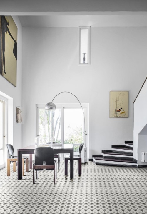 Płytki gresowe dekor wzorr geometryczny braz bez Marazzi D segni Tapeto Macro Dekor M0UN 20X20 16584