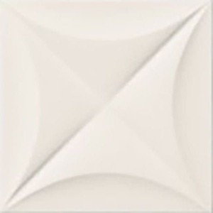 Marca Corona 4D Blume Weiß 20x20 E063 Wandfliesen