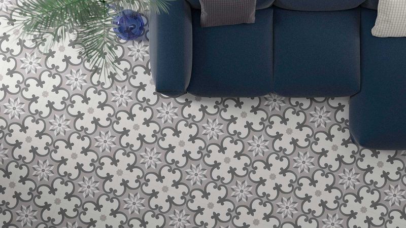 WOW Tradition Decor Grey 2 18,5x18,5 płytka gresowa 164494