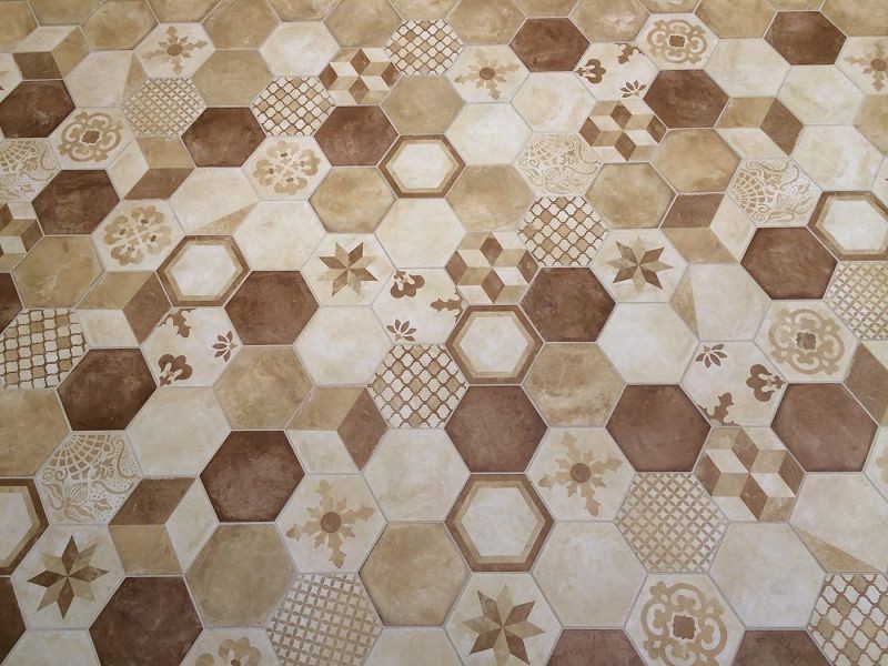 Marca Corona Terra Rosso Esagona 25x21,6 0091 płytki heksagonalne 144601