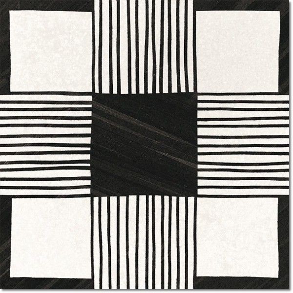 Equipe Caprice Deco Patchwork B&W 20x20 płytka gresowa 127007