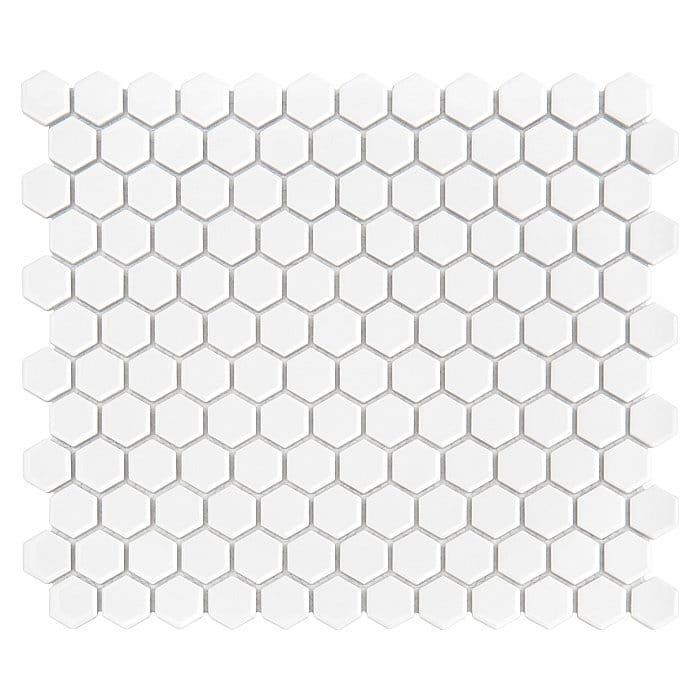 Dunin Mini Hexagon White 30x26 mozaika heksagonalna 103667