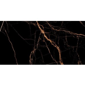 Impress Nero Pulido 60x120 Fliesen aus Feinsteinzeug in Schwarzmarmor-Optik