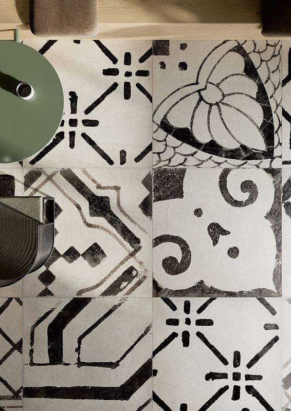 Fioranese Riggiole Bianco Mix 90x90 RIG90BR płytki patchworkowe gresowe 131268